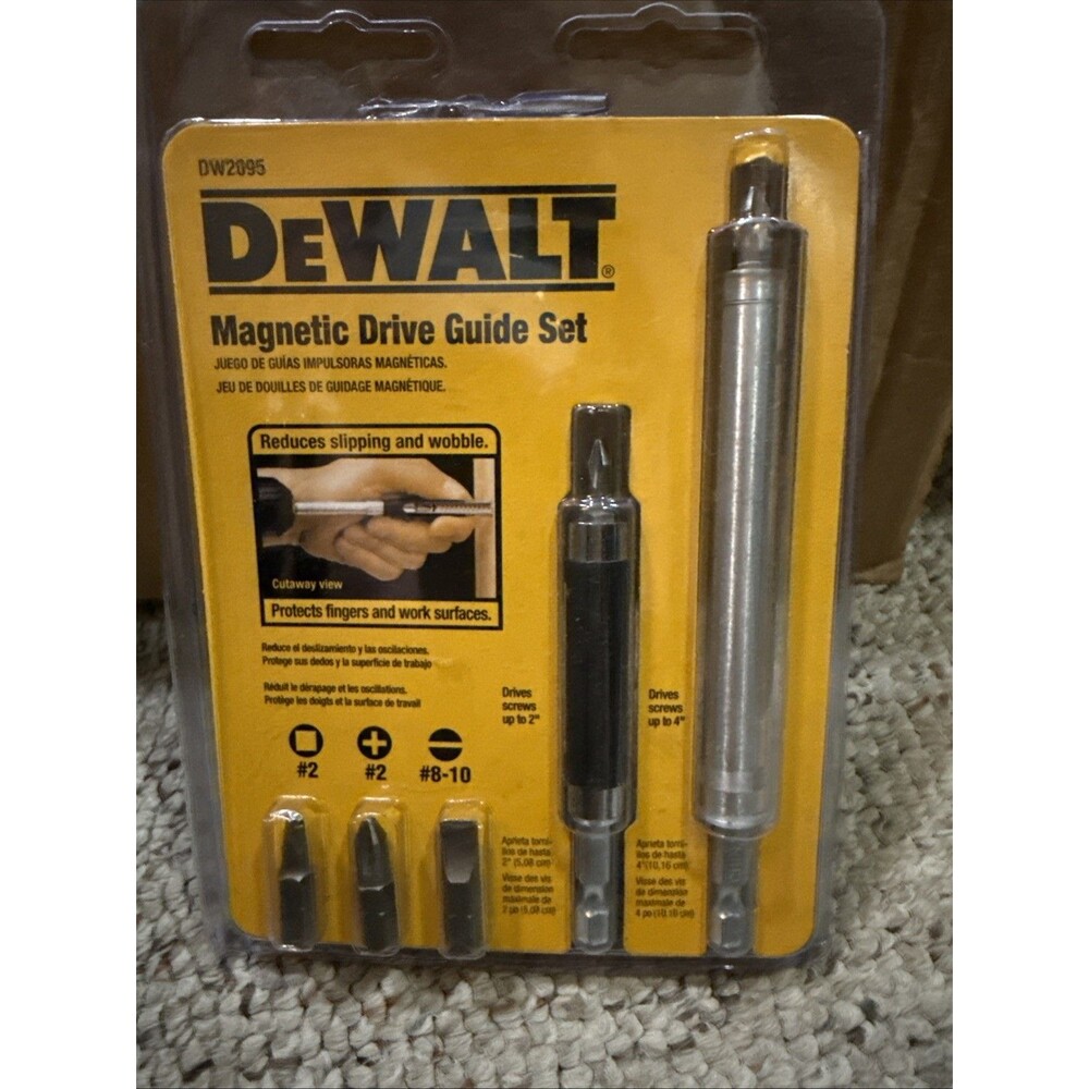DEWALT DW2095 Magnetic Drive Guide Set 5-Piece SEALED Brand New